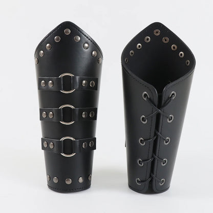 Medieval Leather Armor Arm Warmers