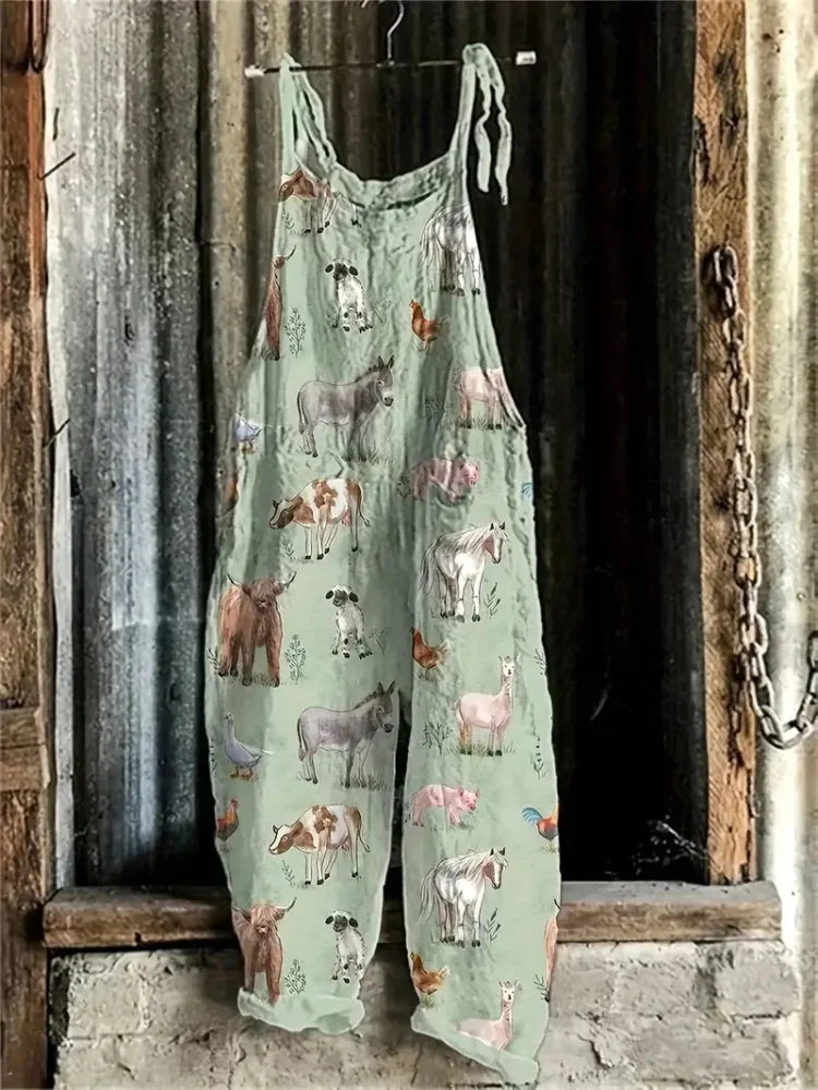 Women's Romper Dress Rural Style