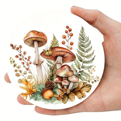 6-Piece Enchanted  Mushroom Coaster Set