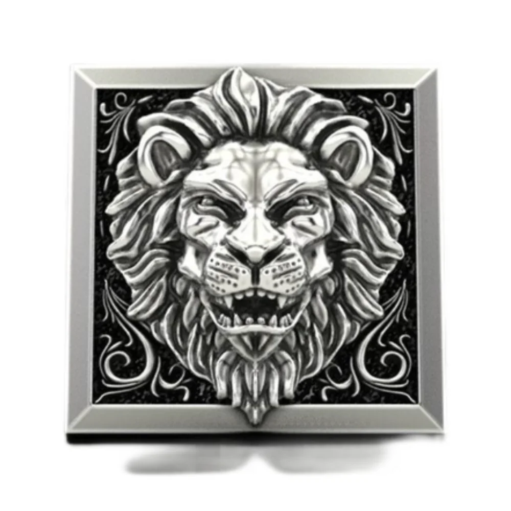 Lion Head Men's Ring Creative Storage