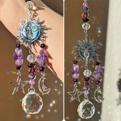 Amethyst Moon Goddess Suncatcher