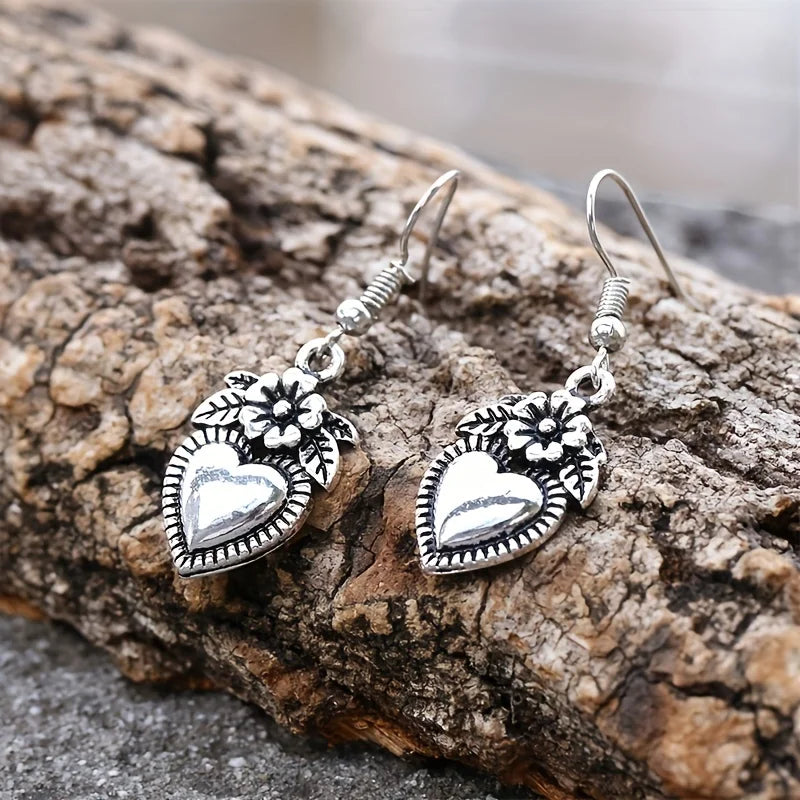 Vintage Mushroom Pendant Earrings