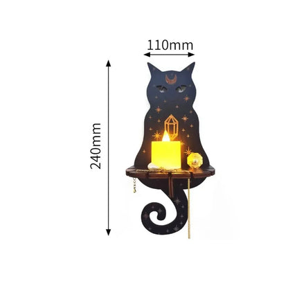 Wooden Display Stand Hanging Candle Holder