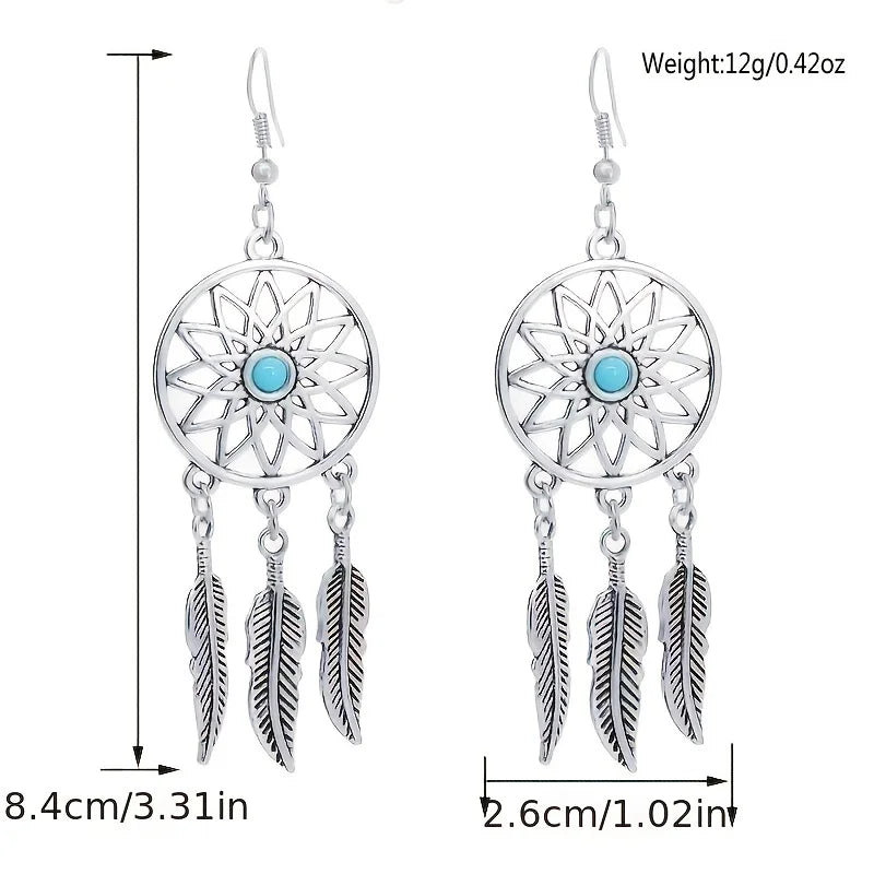 Vintage Mushroom Pendant Earrings