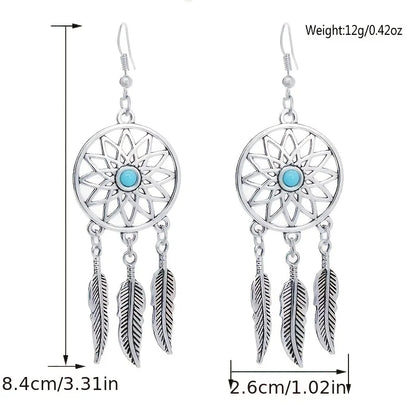 Vintage Mushroom Pendant Earrings