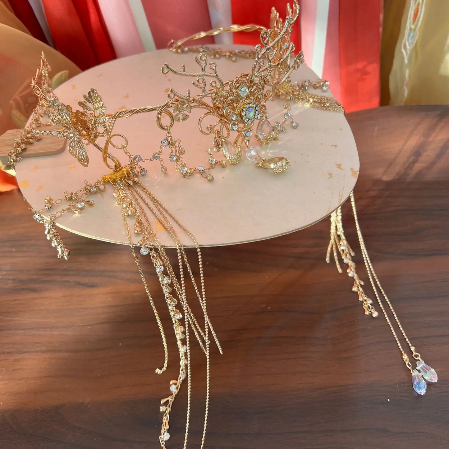 Antique Fringed Hair Crown