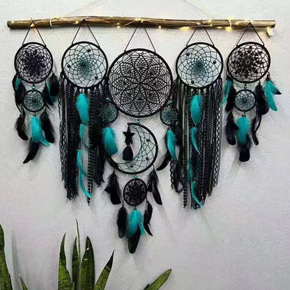 5pcs/set Boho Macrame Dream Catchers Wall Hangings