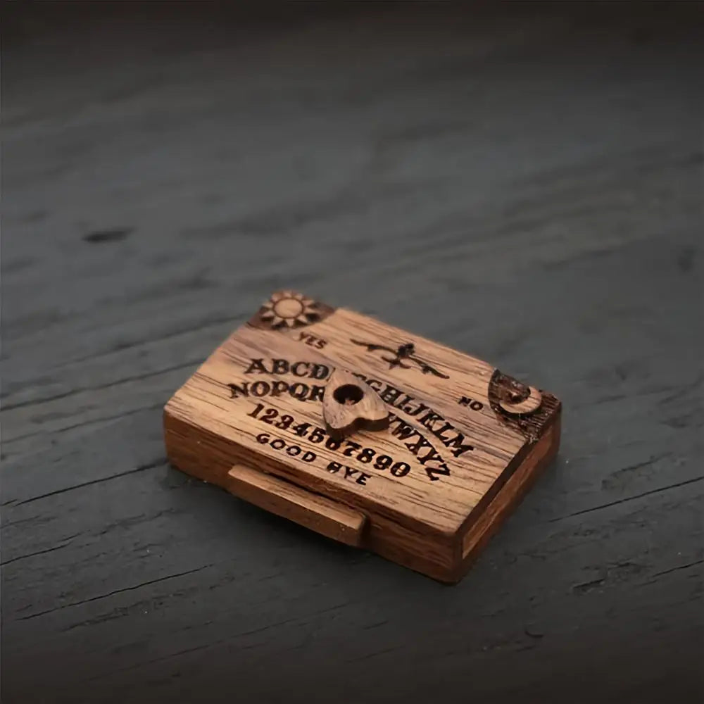 Mini Ouija Board Retro Wooden Miniatures