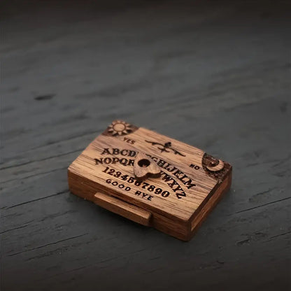 Mini Ouija Board Retro Wooden Miniatures