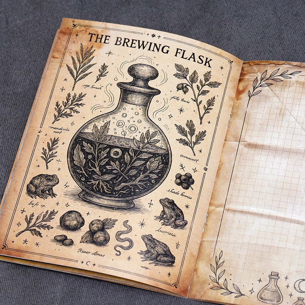 Grimoire Journal 26 Pages Spellbook Witchcraft