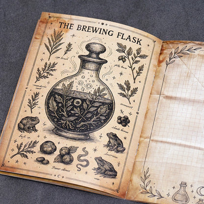 Grimoire Journal 26 Pages Spellbook Witchcraft