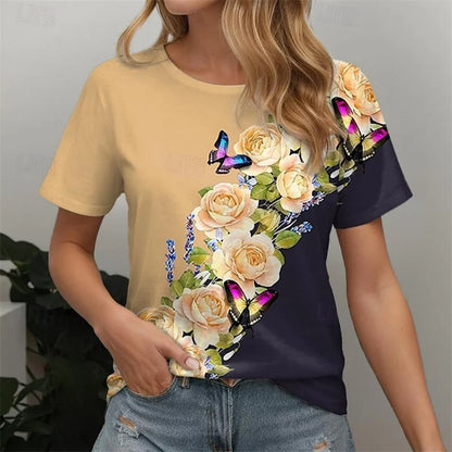 Butterfly Pattern T-Shirt