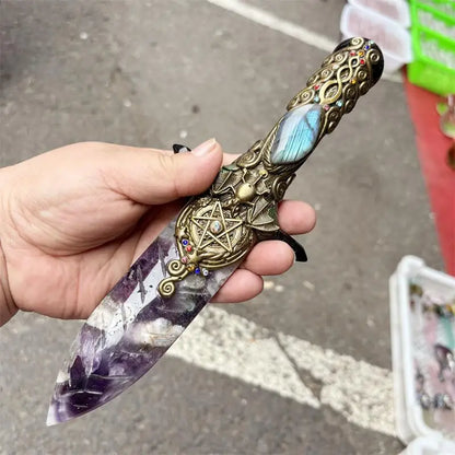 Natural Crystal Quartz Knife Sword