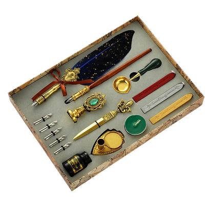 Feather Dip Pen Kit Antique