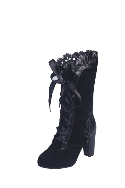Women's Medieval Leather Ankle Boots