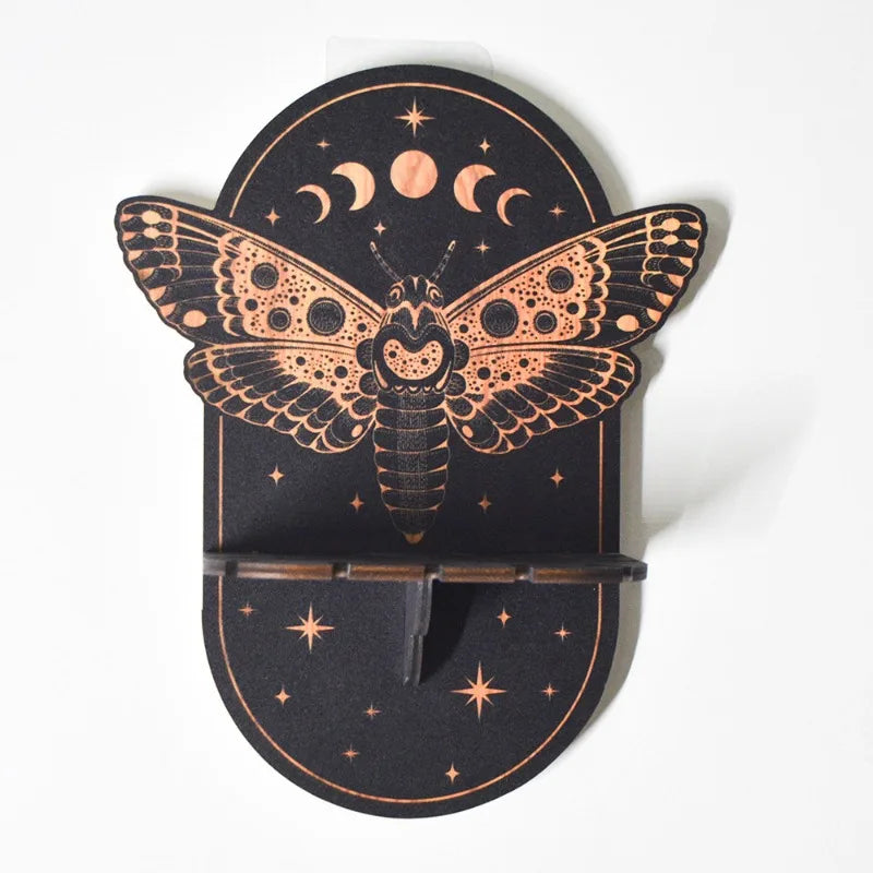 Bohemian Three-dimensional Wood Crystal Shelf