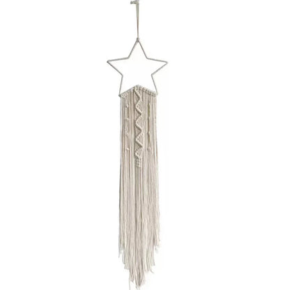 Northern Europe Popular Woven Tapestry Dream Catcher Hand Pendant Home Hanging Star Moon Decorative Hanging Cloth Wholesale