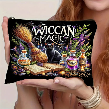 Witch Magic Black Cat Makeup Bag