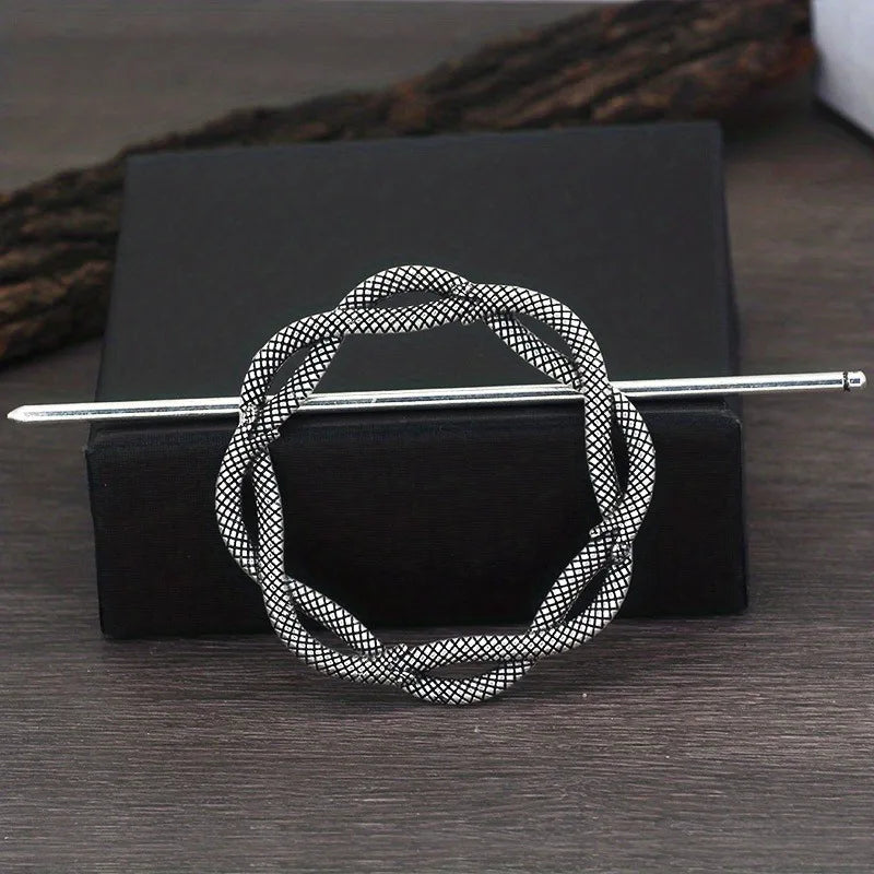 Elegant Viking Retro Crescent Cloud Hair Clip