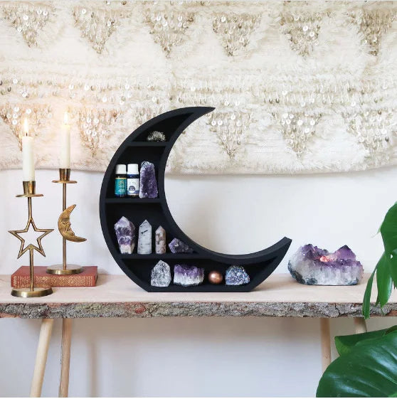 Vintage Witch Hat Crystal Shelf
