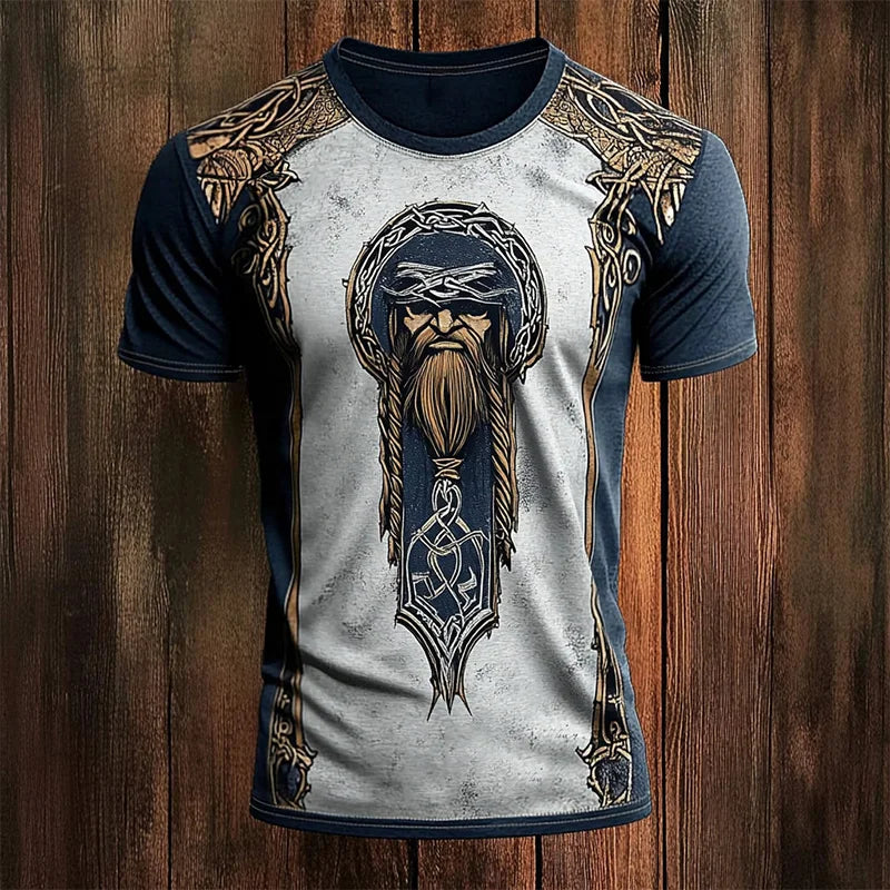 Men's Short-Sleeve T-Shirt Ethnic Print