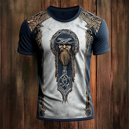 Men's Short-Sleeve T-Shirt Ethnic Print