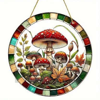 Acrylic Mushroom Suncatcher