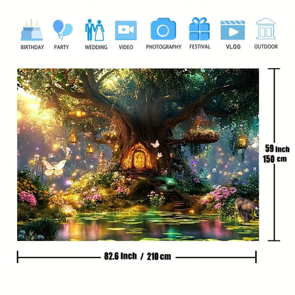 Enchanted Fairy Forest Wall Tapestry