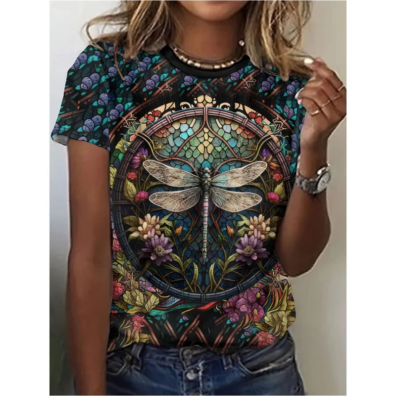 Butterfly Pattern T-Shirt