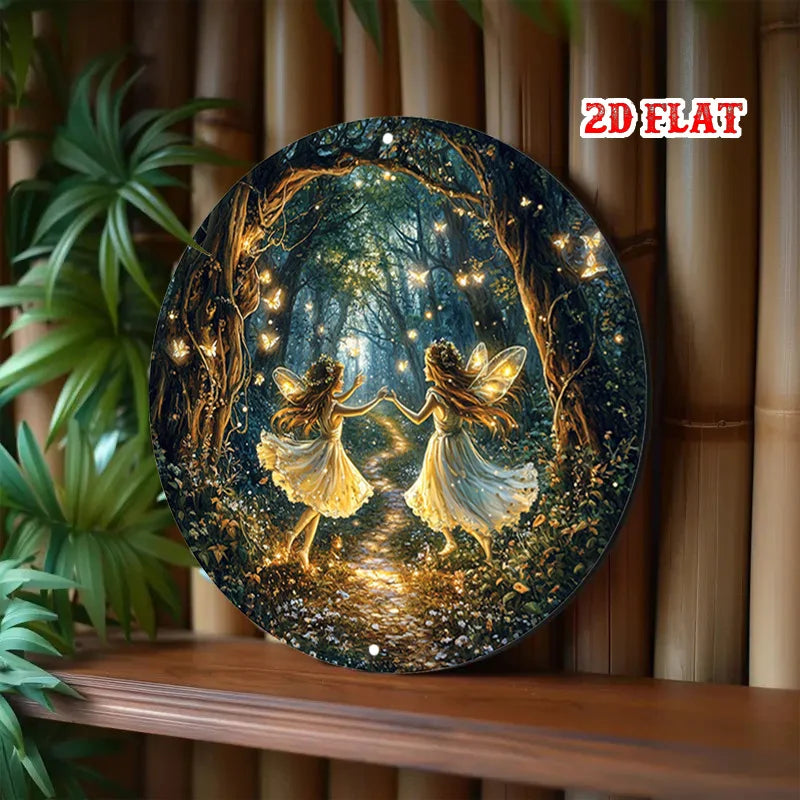 Magic Forest Circular Sign