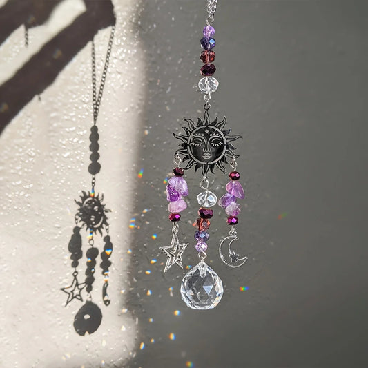 Amethyst Moon Goddess Suncatcher