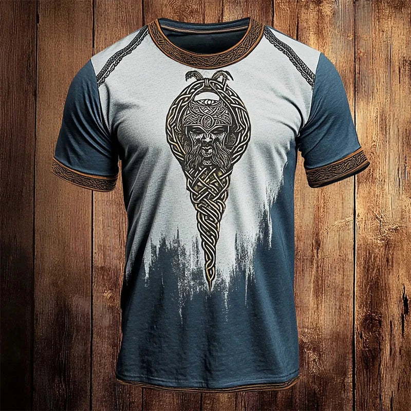 Men's Short-Sleeve T-Shirt Ethnic Print