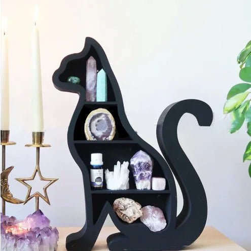 Vintage Witch Hat Crystal Shelf