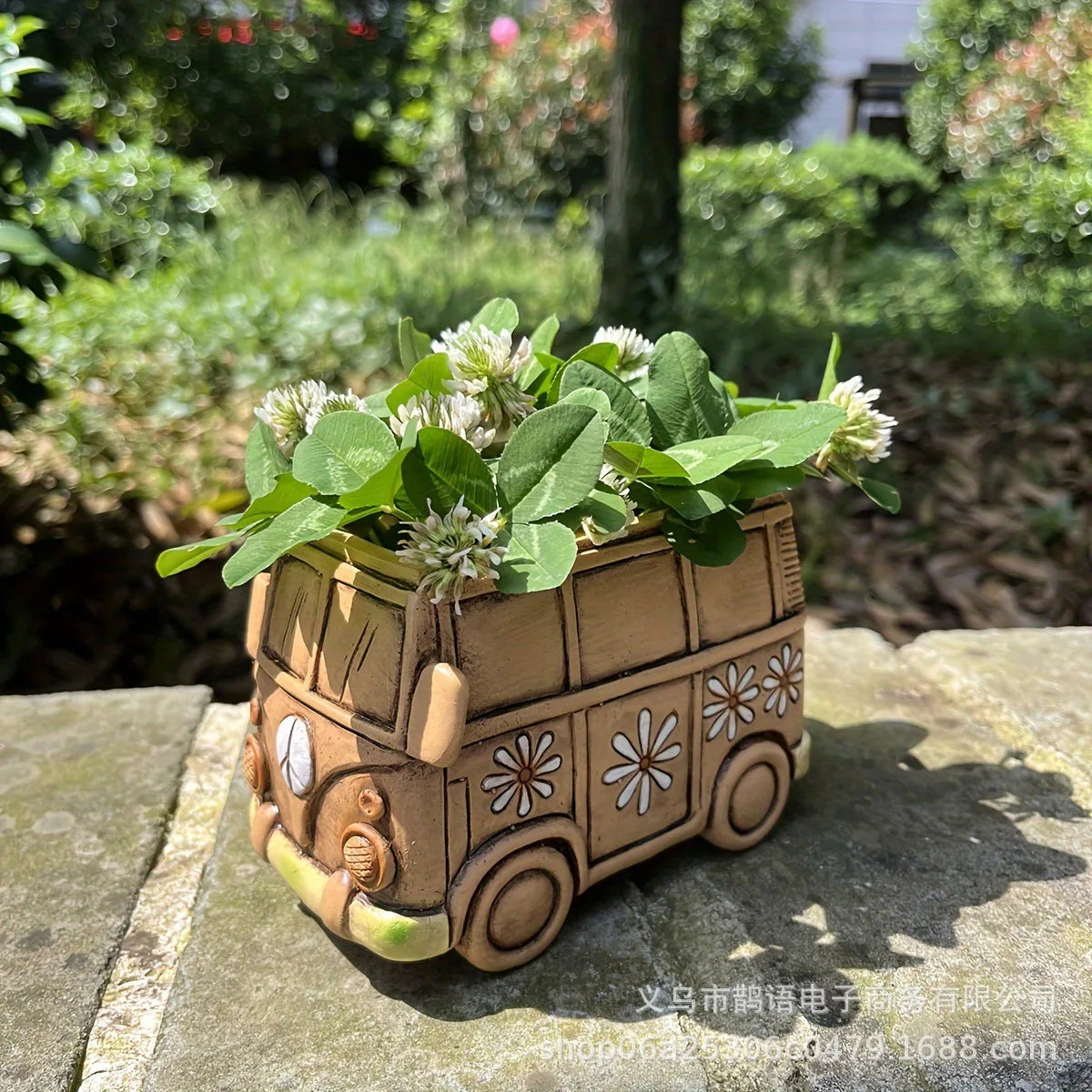 Creative Hand-Painted Resin Succulent Planter