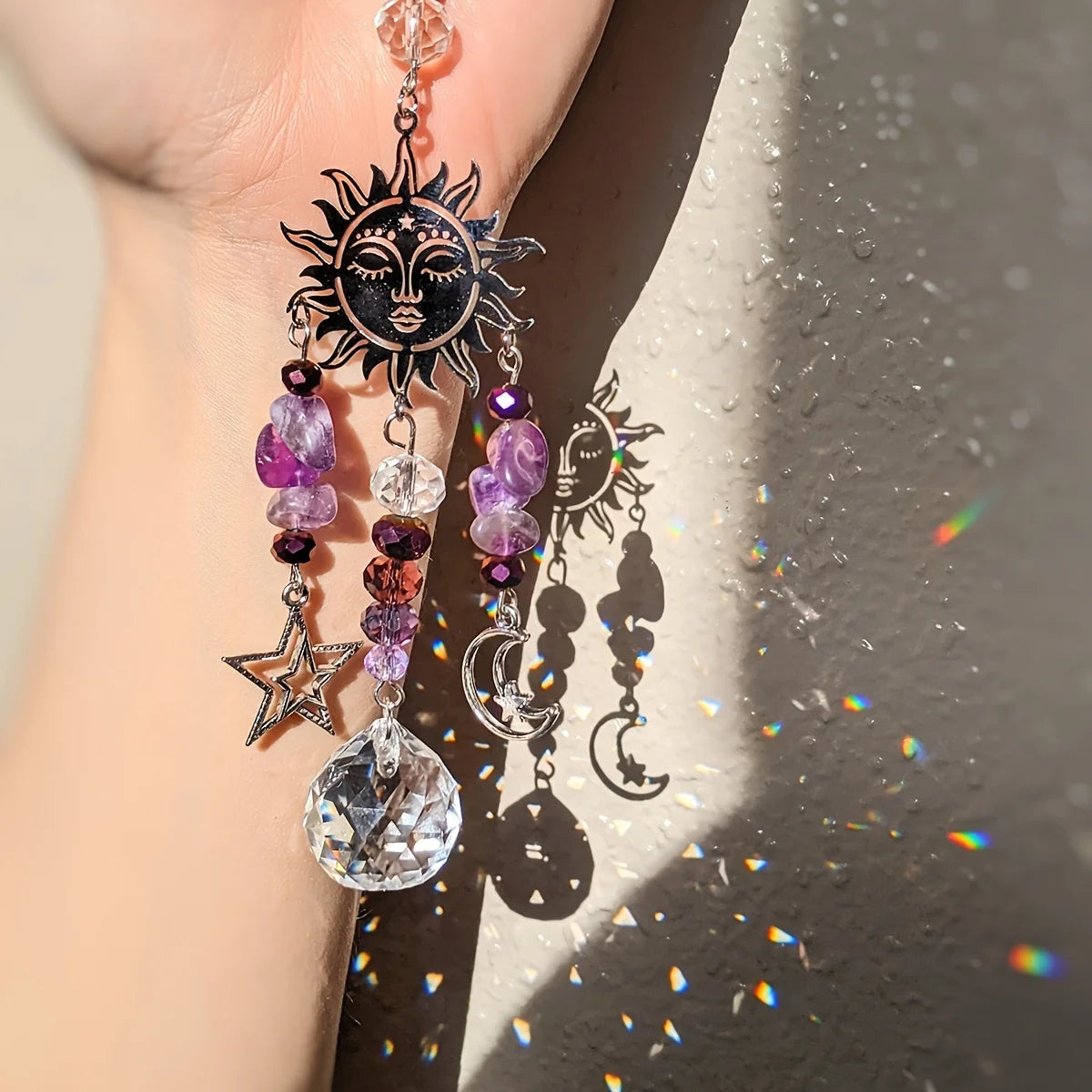 Amethyst Moon Goddess Suncatcher