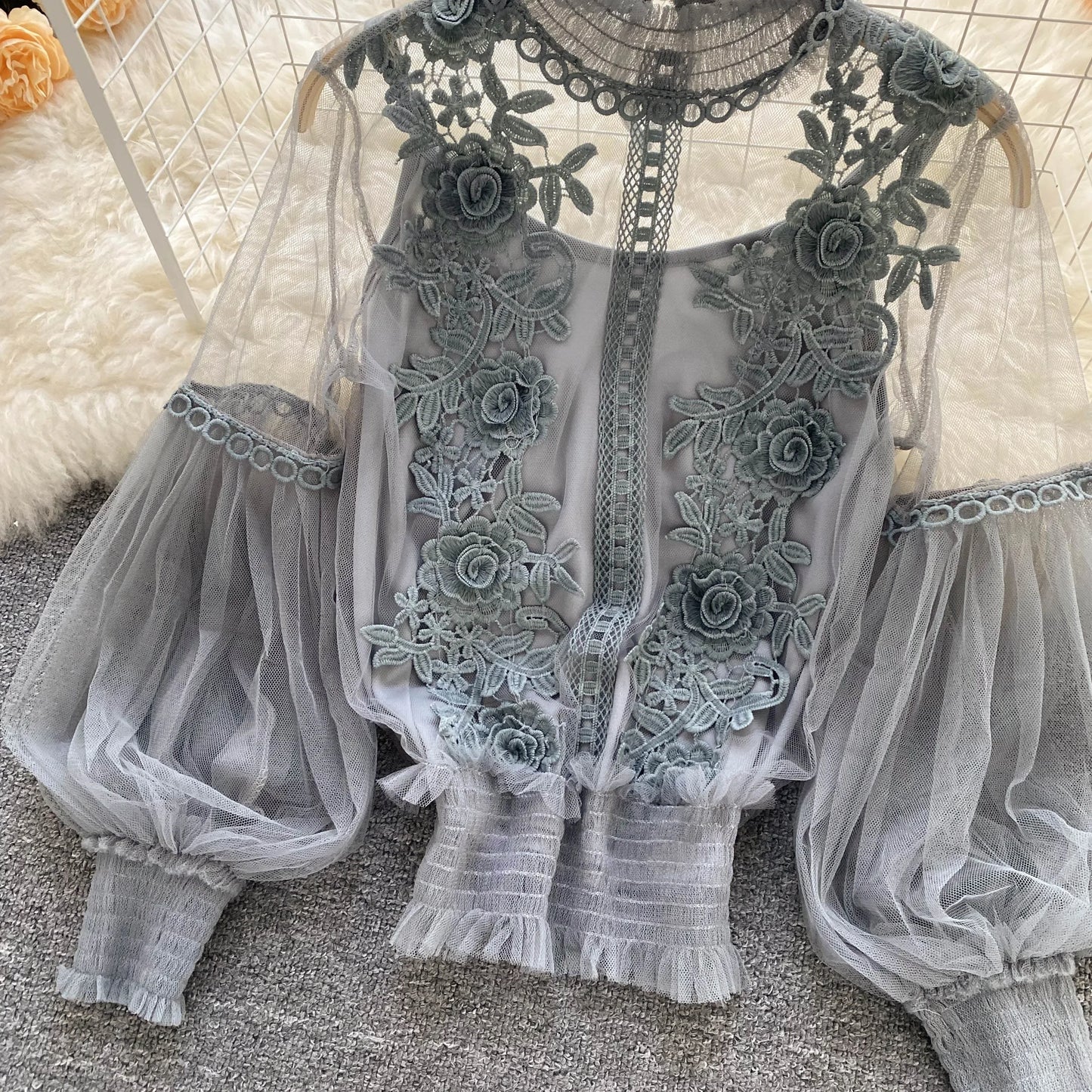 Long Sleeve Blouse Vintage Fashion