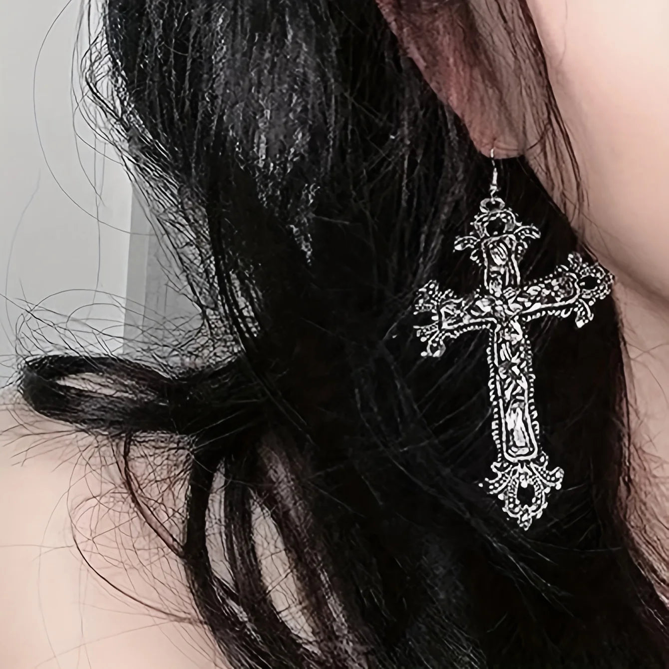 Vintage Mushroom Pendant Earrings