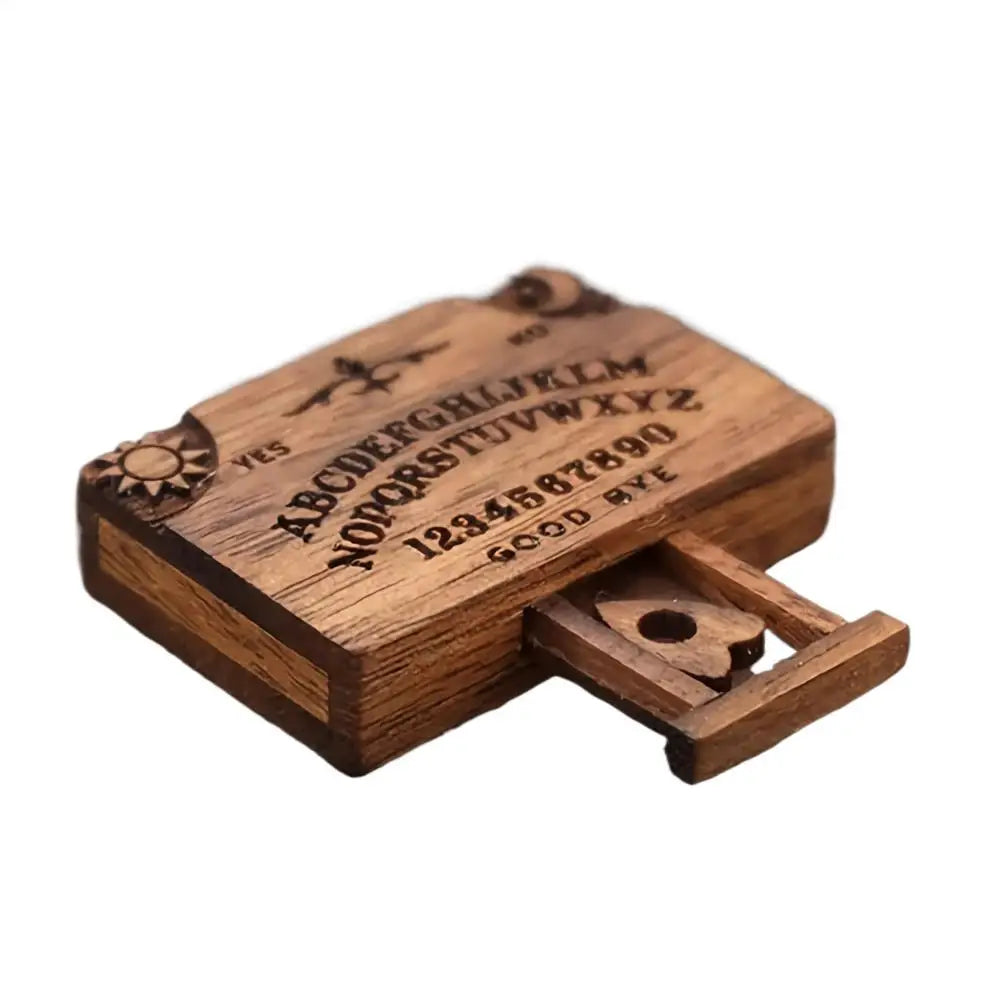 Mini Ouija Board Retro Wooden Miniatures