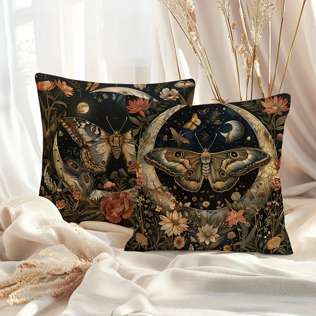 Country Charm Butterfly Throw Pillow Cover