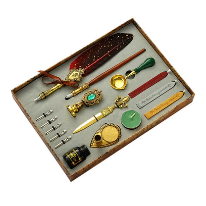 Feather Dip Pen Kit Antique