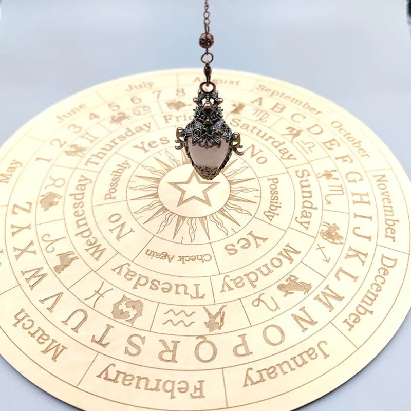 Healing Natural Stone Crystal Pendulums for Divination