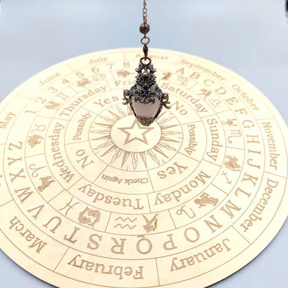 Healing Natural Stone Crystal Pendulums for Divination