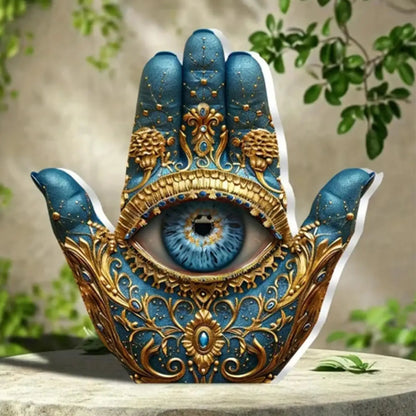 Unique Evil Eye Palm Sculpture