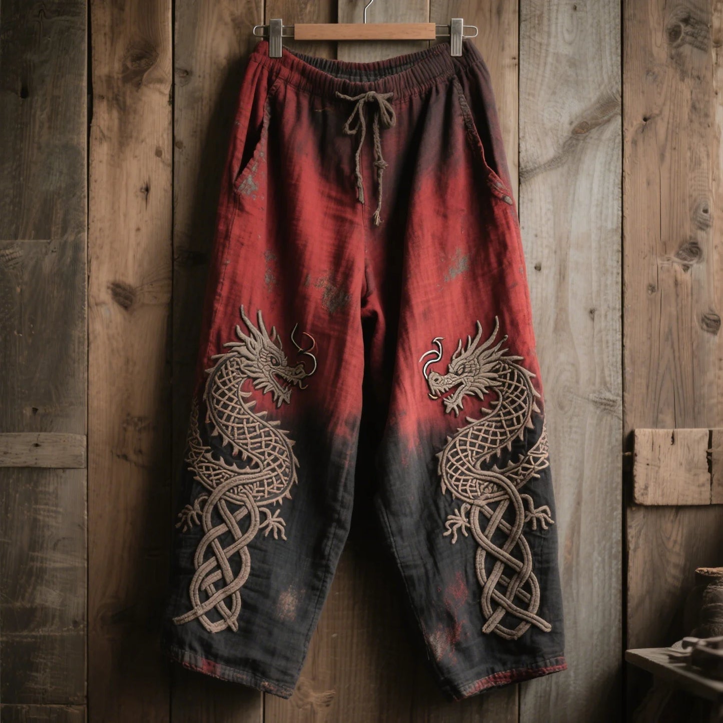 Men's Viking Retro Nordic Gods' Casual Straight Leg Pants