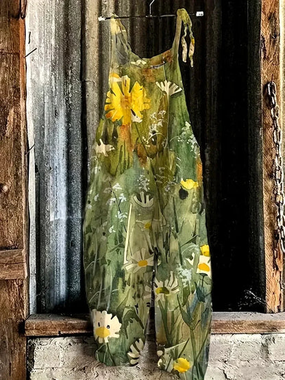 Women's Romper Dress Rural Style