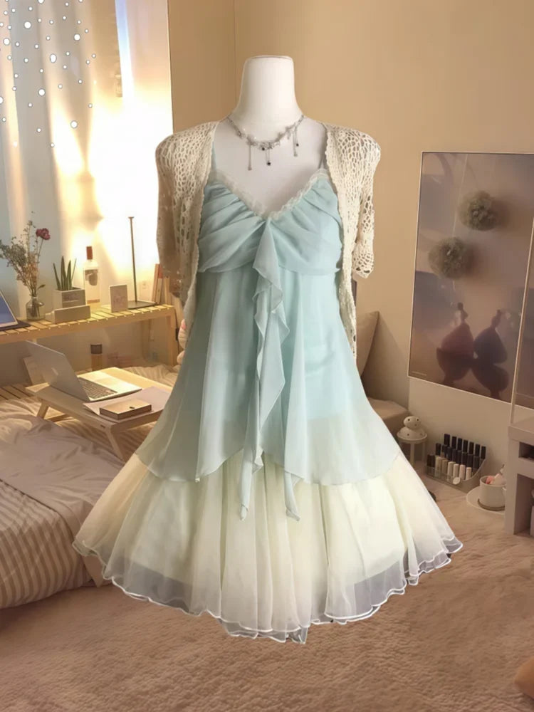 3 Piece Set Woman Aesthetics Fashion