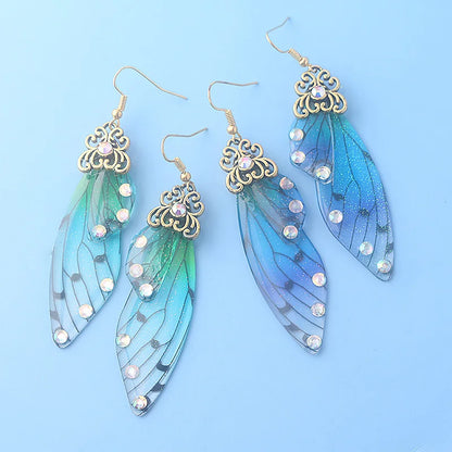 Colorful Butterfly Wing Earrings
