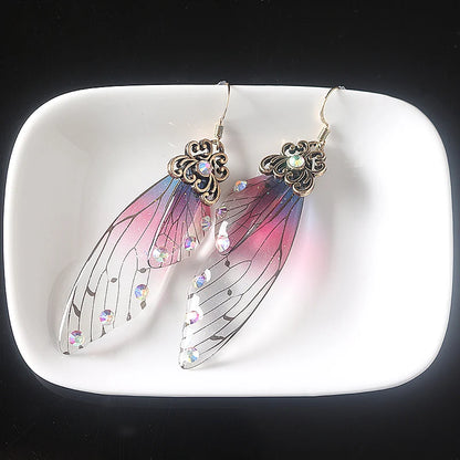 Colorful Butterfly Wing Earrings