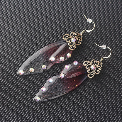 Colorful Butterfly Wing Earrings