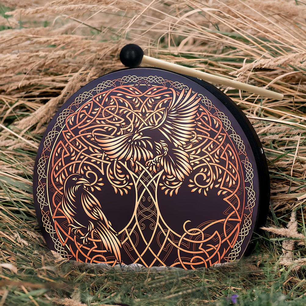 Viking Drum Celtic Knotwork Pattern